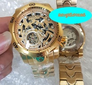 New Arrival!! Jam Tangan Branded Invicta Reserve Venom Tourbillon Auto Steel Gold Jam Tangan Mewah /