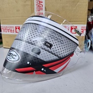 ARC Ritz Clear Visor Cermin Putih ARC Ritz L XL XXL