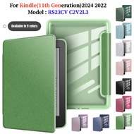 For Kindle 11th Gen 2024 2022 6.0" C2V2L3 RS23CV Acrylic Leather Case E-book Sparkling Glitter Cover