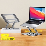 Giá Đỡ Máy Tính Laptop LS523 Nâng Cao Laptop Chân Xoay 360 Độ Kiêm Đế Đỡ Laptop Công Thái Học Máy Tí