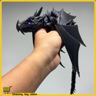 Naga Wyvern Berbulu 41cm, Naga Bercetak 3D, Naga Berengsel, Mainan Bercetak 3D, Mainan Meja, Mainan 