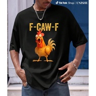 F-Caw-F Chicken Cotton Tee – Unisex FCAWF Funny T-Shirt