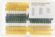15 Values * 10 Pieces 1W 0510 Color Ring Inductor Kit 10uH 15uH 22uH 33uH 47uH 68uH 100uH 220uH 330u
