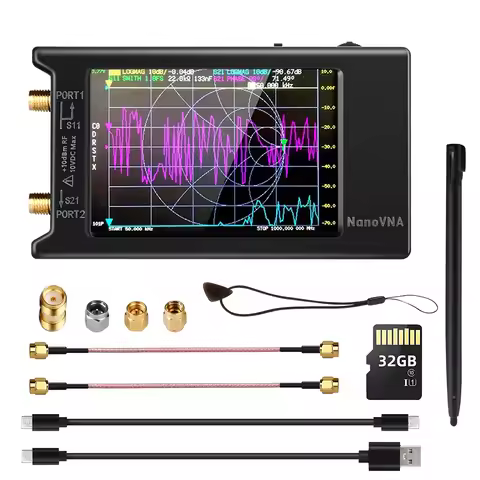 Spectrum Anslyzer NanoVNA-H4 2.8/4“ Vector Network Antenna Analyzer 10KHz-1.5GHz MF HF VHF UHF Anten