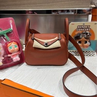 Hermes mini Lindy,南瓜色,STAMP U