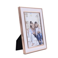 Brushed White & Gold Lining Aluminum Frame | Photo Frame | 4R-8R