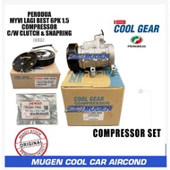 MGC DENSO MYVI LAGI BEST 6PK 1.5 COMPRESSOR C/W CLUTCH&SNAPRING (ORG) 0050 + 0120 / 0050 + 9390