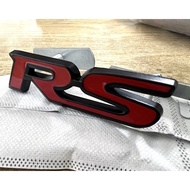 Logo RS Besi, Emblem RS Metal Front Grill Logo RS Vios Dugong Bezza Civic EG EK FD Myvi City