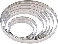 cotta 87648 18-8 Stainless Steel Tart Ring, 4.7 inches (12 cm), Silver, 4.7 inches (12 x 2 cm)
