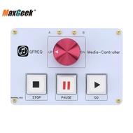 Maxgeek QLAB Controller Supports Two Computers and for QLAB Hirrender P1 SSP Itunes KUGOU Foobar2000