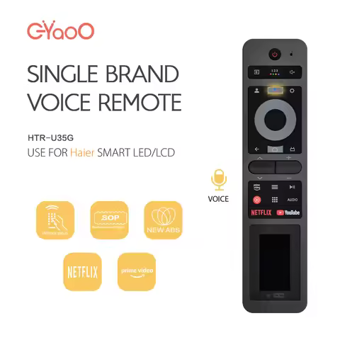 HTR-U35G New Voice Solar Remote Control For Haier Compatible With AQUA H65M95EUX H75M95EUX OLED Seri