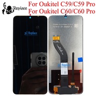 Black 6.88 Inch For Oukitel C59 Pro C59 Oukitel C60 Pro C60 LCD Display Touch Screen Digitizer Assem