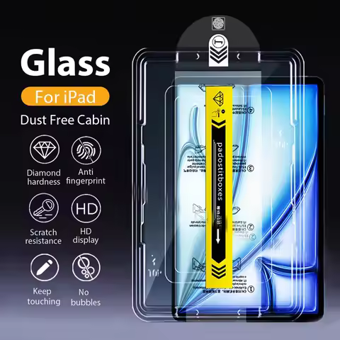 HD Tempered Glass Screen Protector For iPad Air M2 M3 2025 iPad Pro 11 13 M4 IPad 5 6 7 8 9 10th Gen