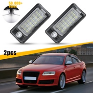 AUXITO 2Pcs White LED License Plate Lights Plug And Play For Audi A3 A4 A6 B7 RS4 RS6 Q74L