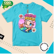 Children's T-SHIRT TOPS AVATAR WORLD GAME PREMIUM MATERIAL