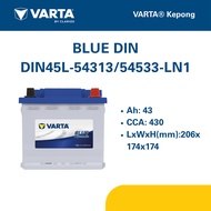 DIN45L | 54313 | 54533 | LN1 | VARTA BLUE DYNAMIC CAR BATTERY | TOYOTA FORD HYUNDAI | [INSTALLATION 