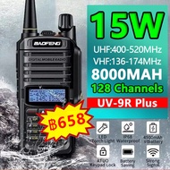 BAOFENG[จัดส่งในกรุงเทพฯ]【UV 9R PLUS】วิทยุสื่อสาร กันน้ำ กันฝุ่น ทนต่อการแตก แบตเตอรี่ลิเธียมควาสูงWaterproof walkie talkie 15wfor two way radio long range 20km 8800mah วิทยุ