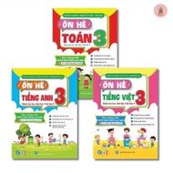 Book - Summer Review Set for Math, Vietnamese, English Grade 3 - For 3rd Grade Students Going to 4th