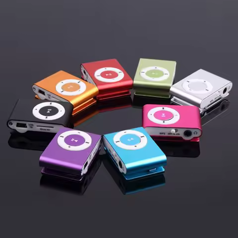 Mini Portable USB MP3 Player Mini Clip MP3 Rainproof Sport Compact Metal Mp3 Music Player with TF Ca