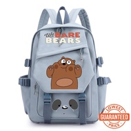 HOT Student Backpack Cartoon We Bare Bears Backpack Computer Backpack Boys Girls School Bag