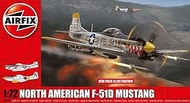 Airfix 1/72 US Army Air Force North American F-51D Mustang Plastic Model X-2047A Molded Color A02047