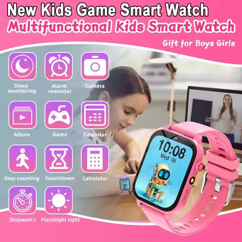 2025 Kid Smart Watch Child HD Touch Screen Games Smartwatch Music Watch Boy Girl Gift Children Smart