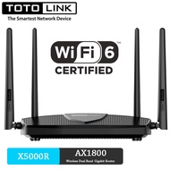 TotoLink X5000R | WiFi Router | WiFi 6 AX1800 Wireless Dual Band Gigabit Router 5x RJ45 1000Mb/s (UN