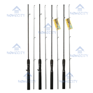 Joran Pancing JR06 Spinning & Bait Casting Carbon Solid Horse Mount Rod UL Super Lembut Micro-Obj
