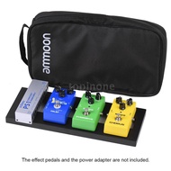 inone⭐ammoon DB-1 Mini Aluminum Alloy Guitar Pedal Board with Carrying Bag Tapes