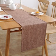 New Table Runner Tablet Solid Color Linen Table Runner Household Decoration Tea Table Coffee Table R