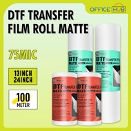 13'' & 24'' DTF Film Roll Matte 75Micron 100Meters Premium Quality PET Transfer Film Roll Yopsun