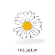 Classic G-Dragon Notched Daisy Brooch Men Women Unique Niche Creative Metal Badge Pin Clothes Decora