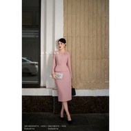 MY WAY Slim Vest and Skirt Set Round Neck with Flowers and Luxurious Belt 3MVB0959THW - 3MCOB212W - 