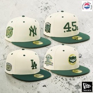 New Era Cap 59FIFTY Side Patch ONSPOTZ 2-Tone Color Chrome Dark Green Side Patch MLB