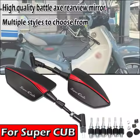For Super CUB C50 C70 90 110 C125 C 50 102 125 125CC 8/10mm Universal Adjustabale Rearview Rear View