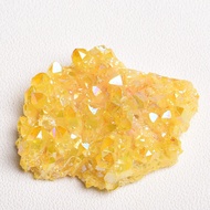 Citrine Aura Quartz Cluster Rare "Angel Aura Citrine" Citrine Aura Healing Crystals decorative