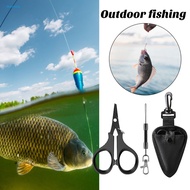 Serrated Blade Scissor Multi-functional Scissor Portable Fishing Scissor with Anti-lost Rope Sharp B