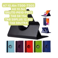 TAB SERIES ROTARY LEATHER CASE A710.4in-T500-T555/A8 10.5in/S6LITE-P610-P615/S9 11in/S9PLUS 12.4in/S