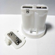 LED Electronic Candle Cover Accessories No. 2 C Type Battery Box Candle Light with Hardware Plastic 