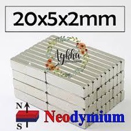 Neodymium Magnet Box size 20x5x2 mm N42