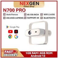 NEXGEN N700 Pro 1GB RAM + 8GB ROM WIFI 2.4/5G Full HD Smart Projector Android 13