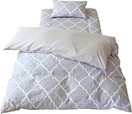 Merry Night MN12170-05 Duvet Cover, Light Gray, Single Long, Approx. 59.1 x 82.7 inches (150 x 210 c