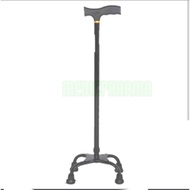 Walking Stick Quad Cane Black/Coffee