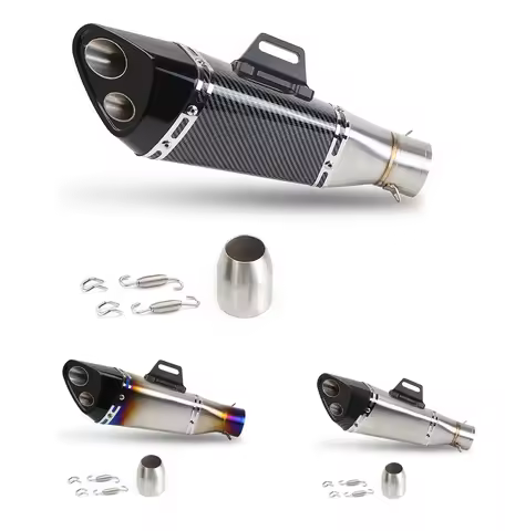 Universal 51mm motorcycle exhaust R11 muffler For yamaha R15 R25 R3 R6 Kawasaki ninja250 400 650 Z90