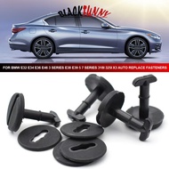 BLACKFUNNY 10Pcs Car Floor Carpet Mat Clips Twist Lock With Washers For BMW E32 E34 E36 E46 3 Series