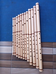 suling dangdut 1 set suling bambu isi 12 biji 12 nada