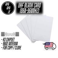 Ultra High Frequency UHF RFID Blank Card Long Range Card h3 chipset 9662 antenna