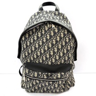 DIOR 迪奧 老花帆布OBLIQUE JACQUARD RIDER後背包