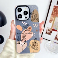 POCO C85 C81 M8s Poco M8 Pro 5G C71 C75 C65 Candy Color Silicone Shell Case Plants Flower Shockproof