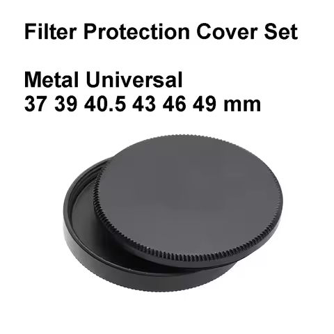 Metal Lens Filter Protection Lid Cover Set Storage Stack Cap 37 39 40.5 43 46 49mm Aluminum Universa